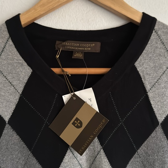 Sebastian Cooper Sweater / Large / New / Diamond Pattern - Picture 4 of 6
